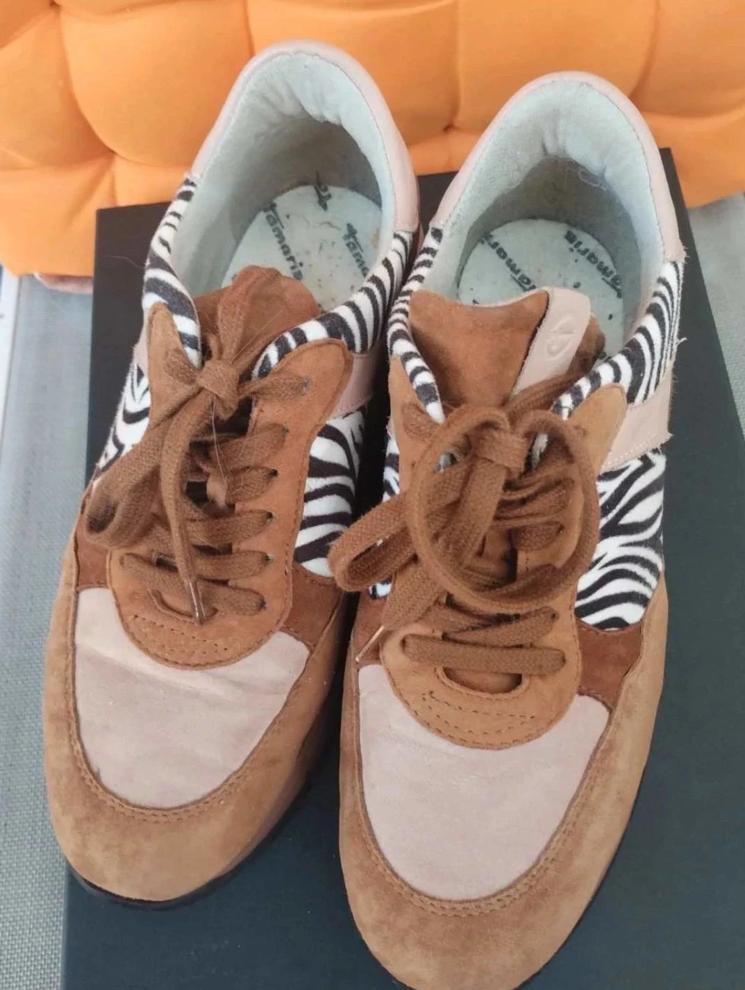 Tênis marrom/zebra,Tamaris, P38 – photo 2
